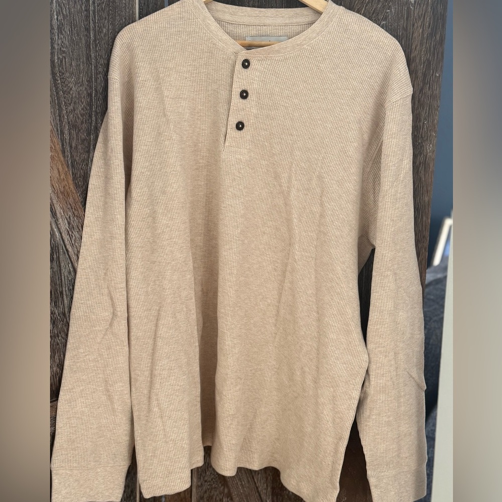 NWOT Seventh Avenue long sleeve thermal henley  XL